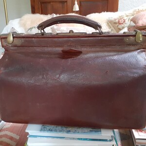 Antique Edwardian Saddle Leather Gladstone Bag in Lovely Condition Etsy