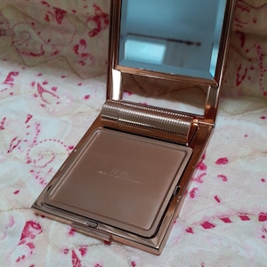 AGME Vintage Compact, Mirror & Lipstick Holder