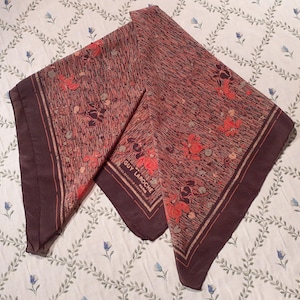 Guy Laroche Paris Designer Vintage Silk Scarf