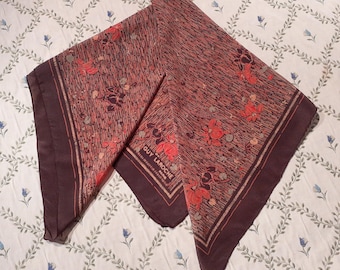 Guy Laroche Paris Designer Vintage Silk Scarf