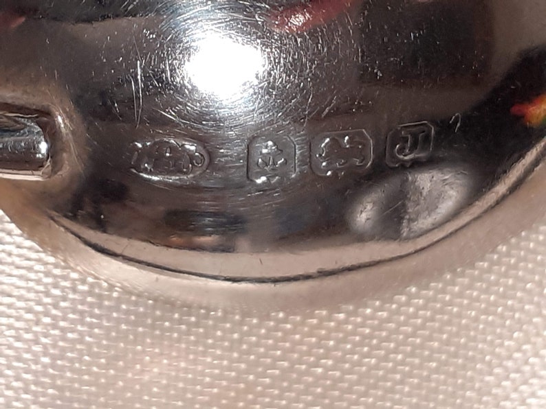 Art Deco Hallmarked Silver Coffee Bean Teaspoons in Original Etsy