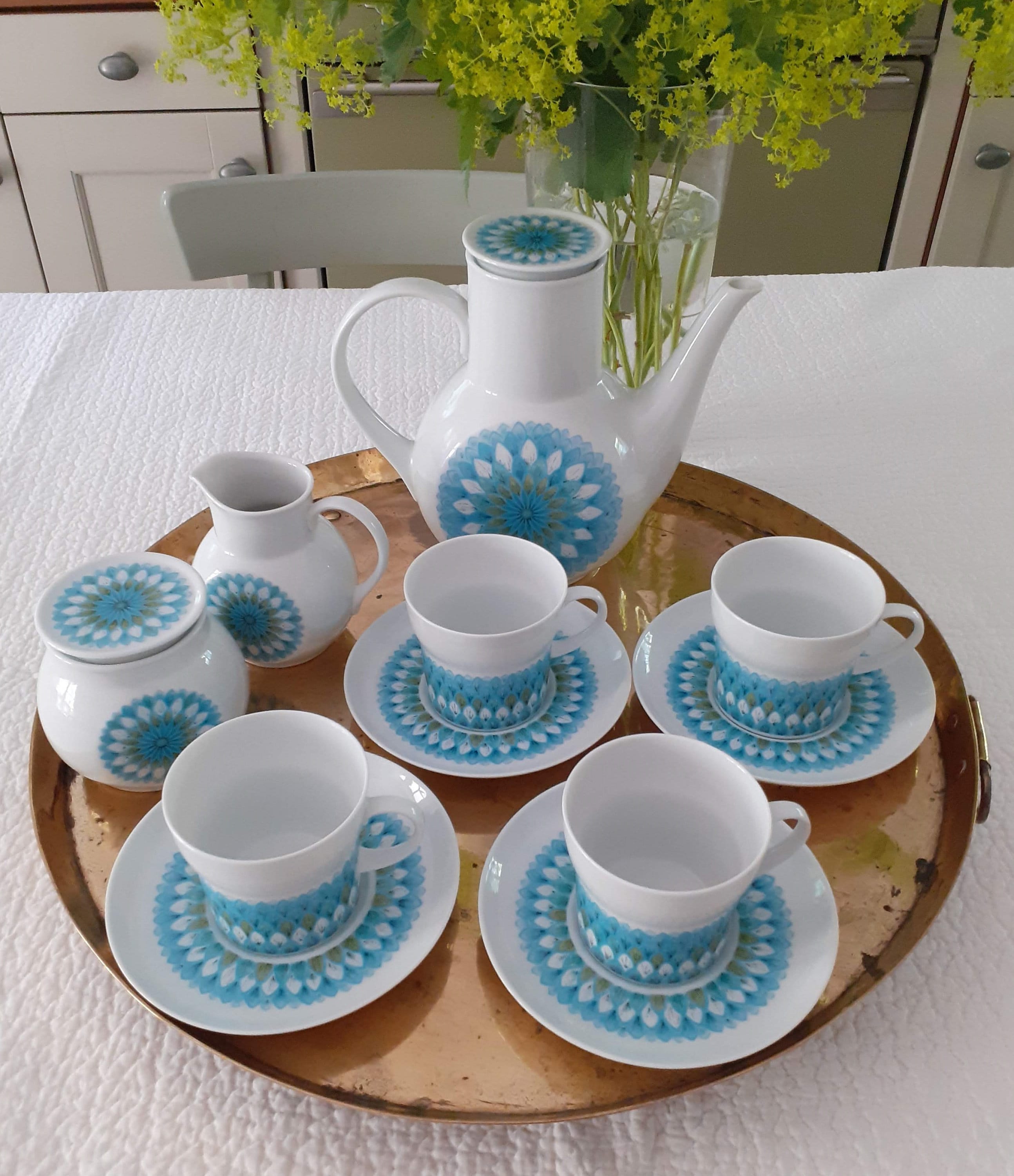 Noritake Younger Image Bahama Pattern Porcelain Tea/coffee Set - Etsy