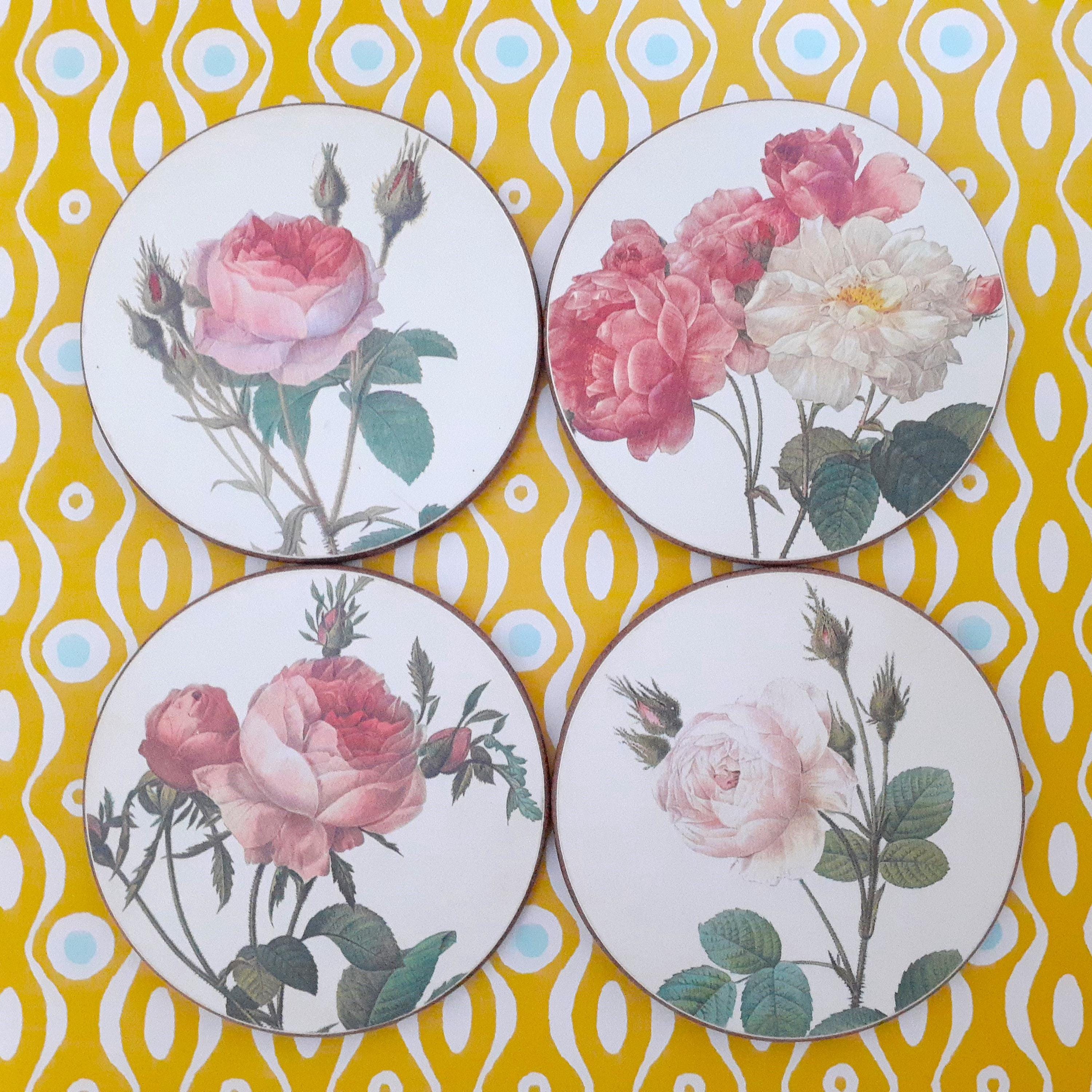 ヴィンテージ英国 Lady Clare ハードトレー 薔薇シリーズ 6枚 ヴィンテージ英国 Lady Clare ハードトレー 薔薇シリーズ 6枚