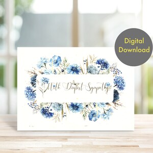 Tarjeta de condolencia - Hermosas FLORES - Tarjeta imprimible y digital