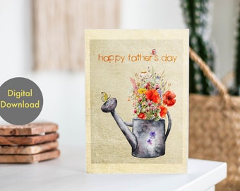 Father’s Day Card - Wild Flowers - Printable, Digital Card