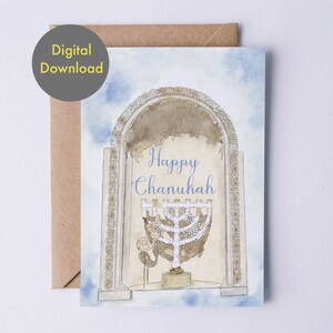 Chanukah Card - Printable, Digital Card
