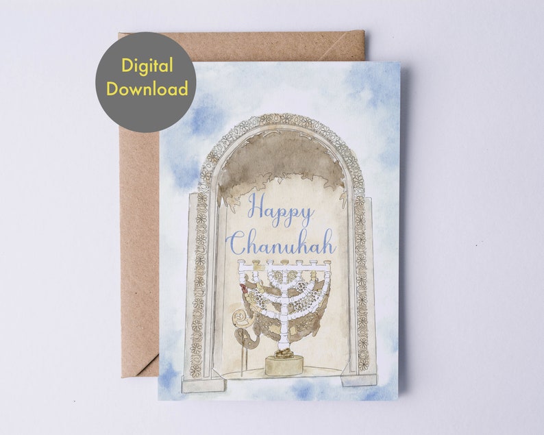 Chanukah Card Printable Digital Card - Etsy