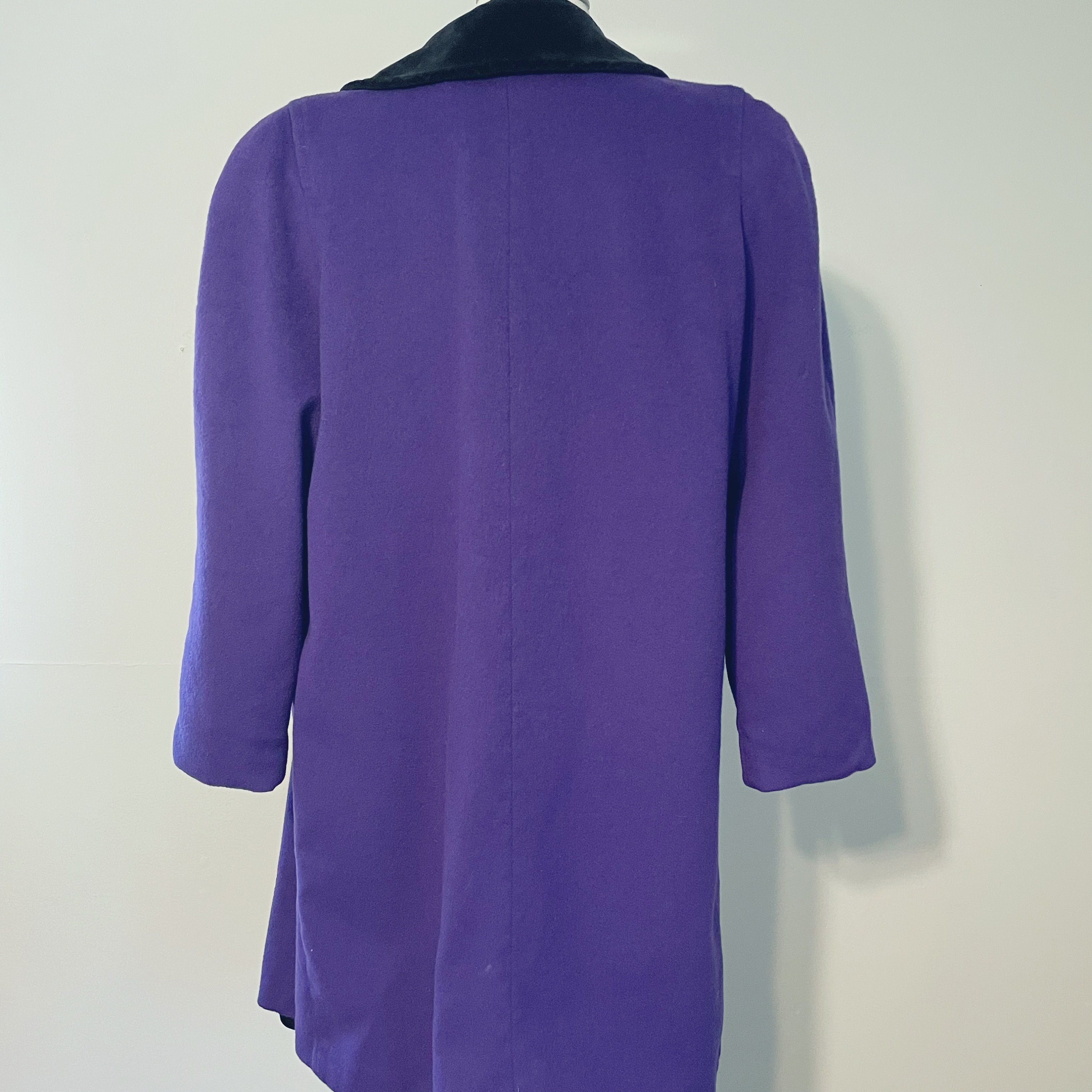 The Limited Vintage Purple Wool Coat Size 4 | Etsy