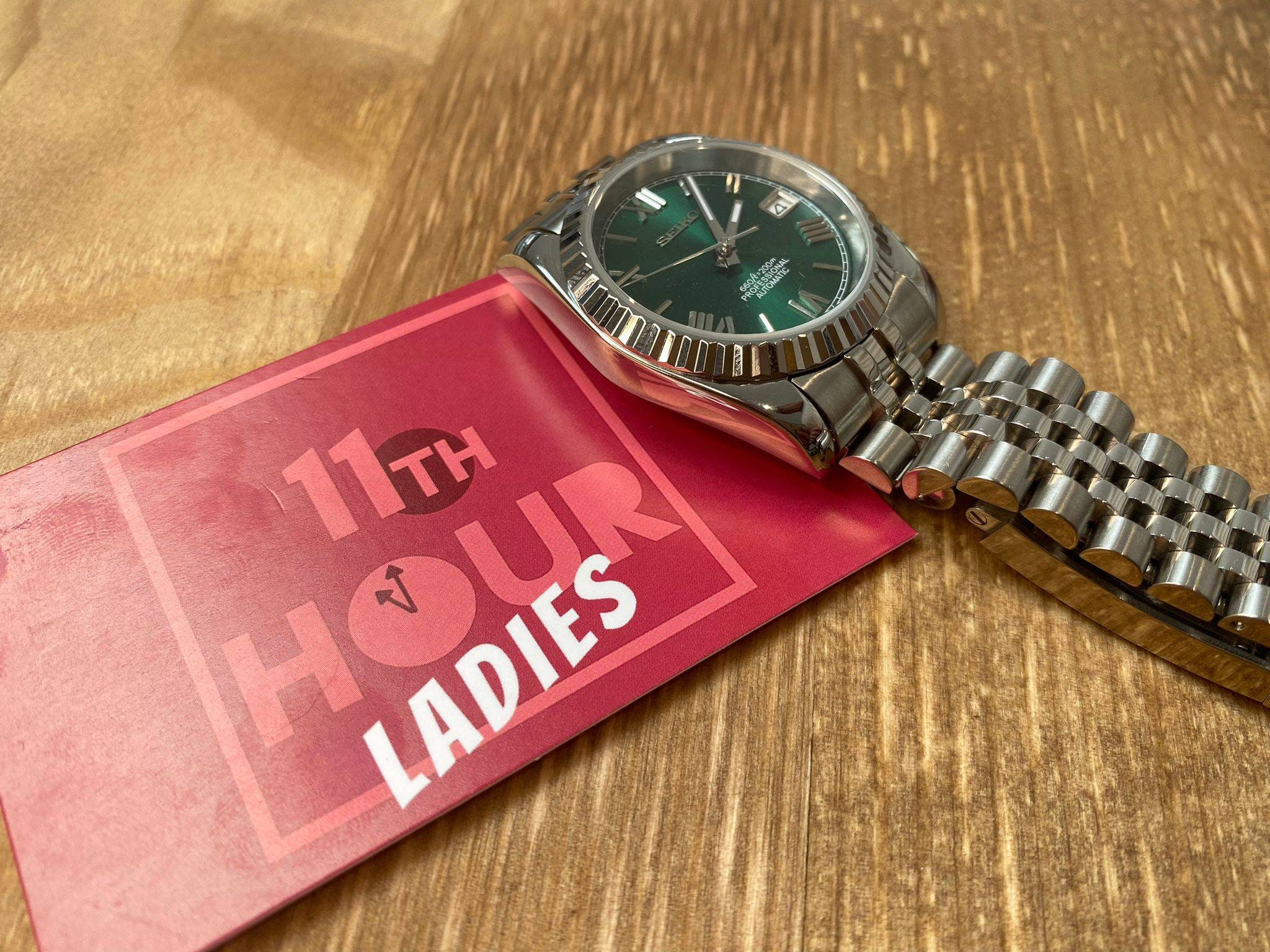 36mm Seiko Mod Ladies Datejust Roman Green - Etsy