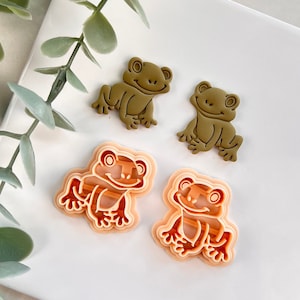 Frog Fall Polymer Clay Cutter