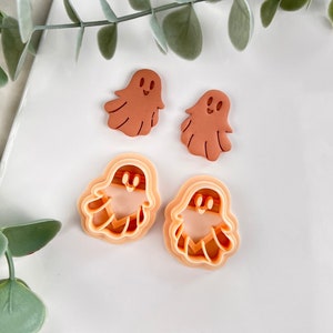 Cute Little Ghost Halloween Polymer Clay Cutter