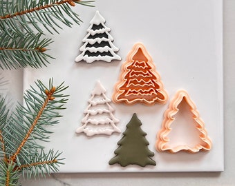 Layered Christmas Tree Set Polymer Clay Cutter
