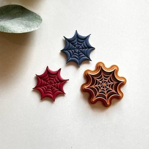 Spinnennetz Ausstecher | Ton Ausstecher Set | Herbst Ausstecher | Ohrring Herstellung Werkzeug | Gruselige Ausstecher | Blumen Ausstecher | Boho Ausstechform