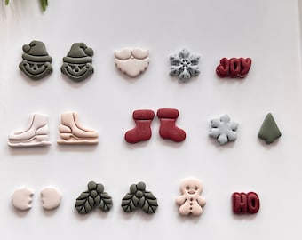 Winter/Christmas Stud Pack 1  Polymer Clay Cutter