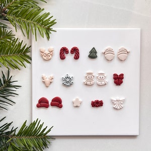 Winter/Christmas Stud Pack 2  Polymer Clay Cutter | Winter Christmas Collection