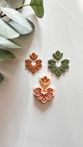 Harmony Polymer Clay Cutter | Cutter Set | Embossing Cutter | Detailed Clay Cutter | Floral Clay Cutter | Earring Making Tool |Clay Supplies product logo