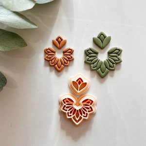 Harmony Polymer Clay Cutter | Cutter Set | Embossing Cutter | Detailed Clay Cutter | Floral Clay Cutter | Earring Making Tool |Clay Supplies