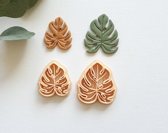 Monstera Leaf Polymer Clay Cutter