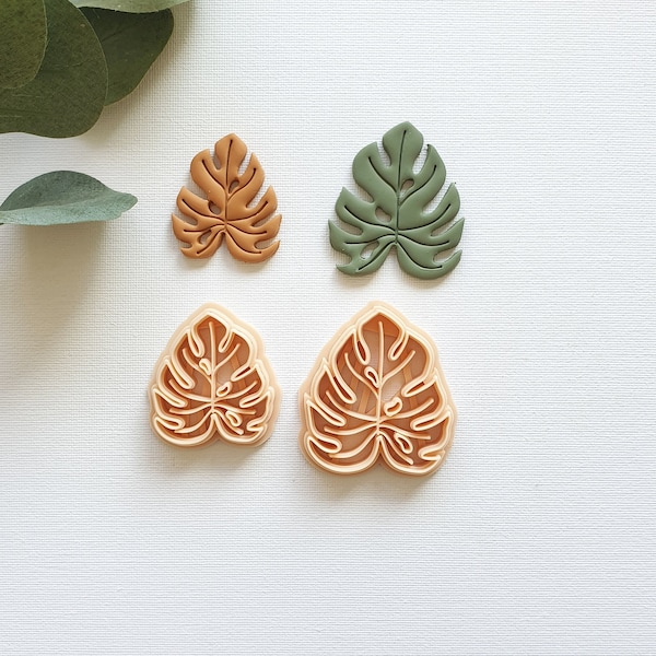 Monstera Leaf Polymer Clay Cutter | Leaf Cutter | Boho Cutter | Summer Clay Cutter | Spring Clay Cutter | Polymer Clay Tools | Clay Supplies