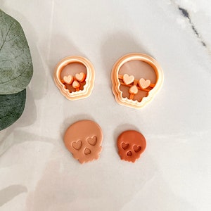 Valentines Day Skull Polymer Clay Cutter | Clay Supplies | Earring Making Tool | Cutter Set | Jewellery Tool