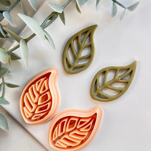 Cutout Leaf Polymer Clay Cutter | Polymer Clay Tools | Clay Earring Cutter |  Polymer Clay Cutter Set | Clay Cutters | Boho Clay Cutter