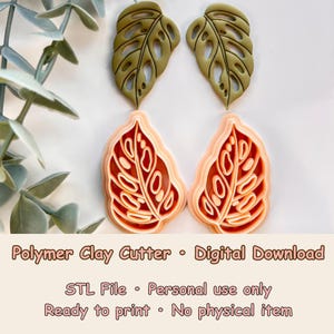 Téléchargement numérique du fichier STL détaillé de feuille tropicale