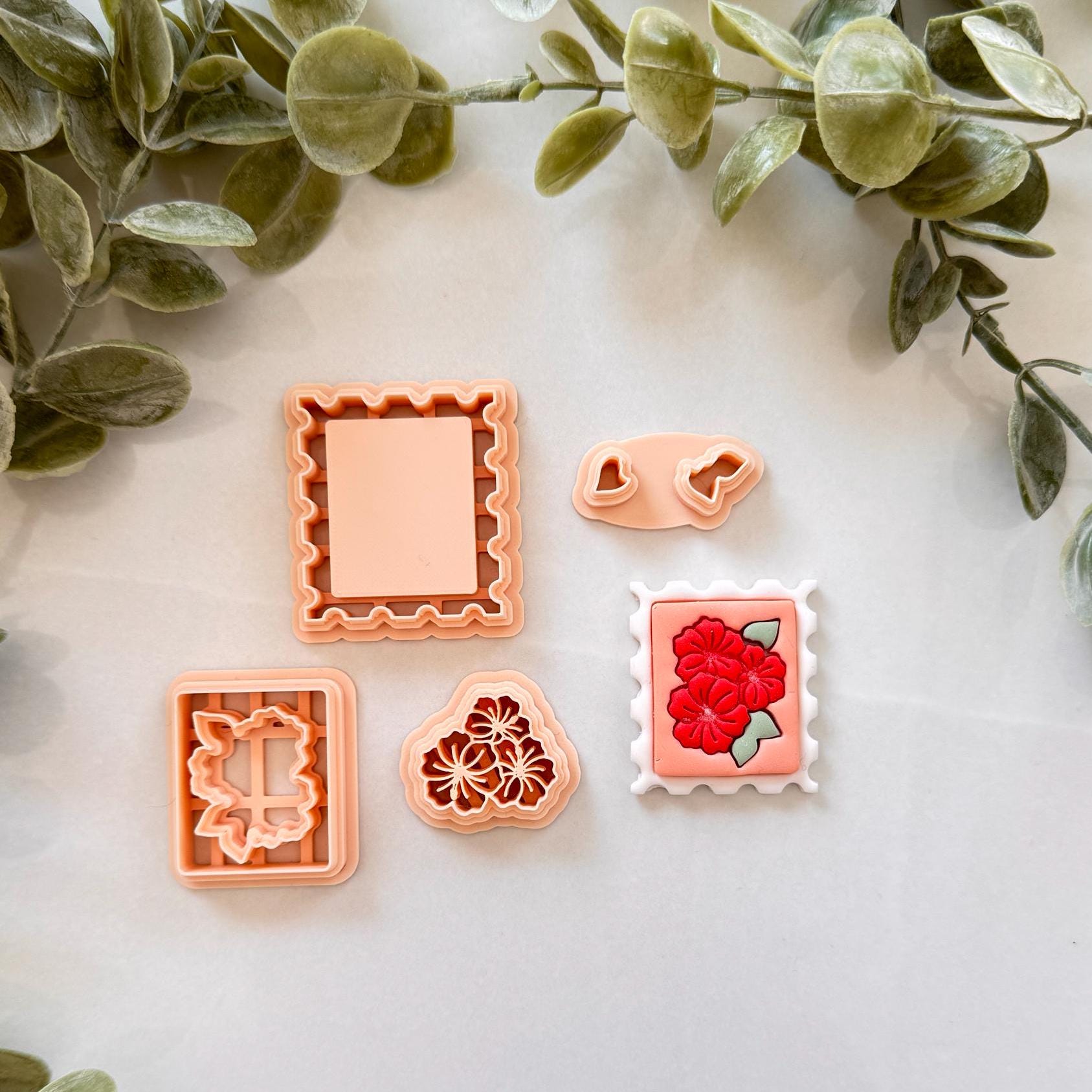 Hibiscus Stamp Polymer Clay Cutter