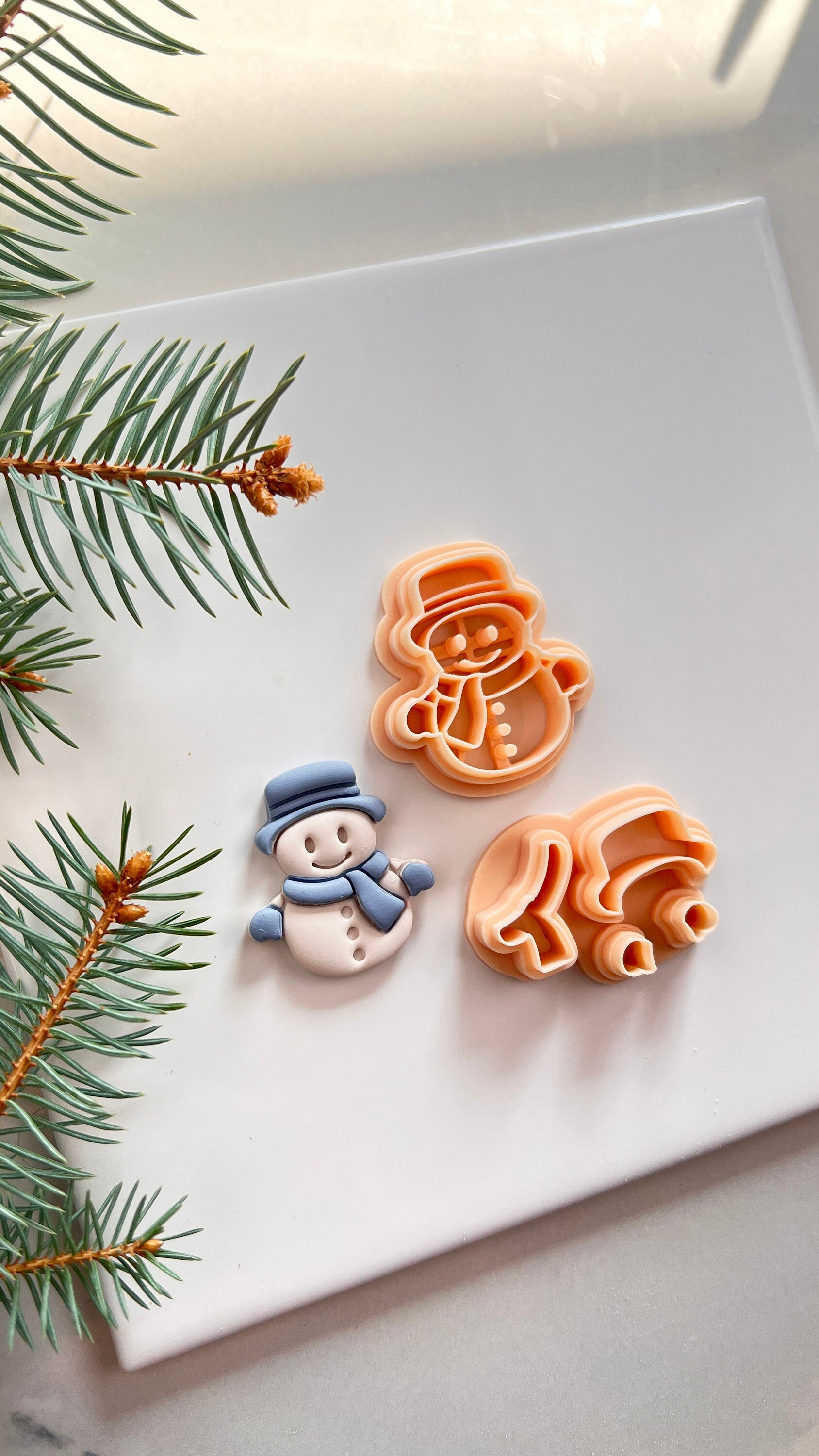 Snowman Set Polymer Clay Cutter
