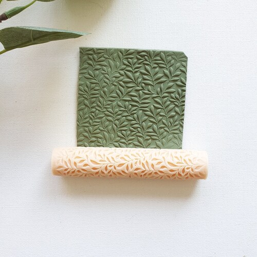 Leaves Texture Roller / Polymer Clay Roller / Polymer Clay Etsy