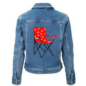 Camping Chair Embroidery Applique Digital Design