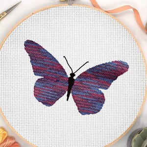 Butterfly Cross Stich Embroidery Digital Design
