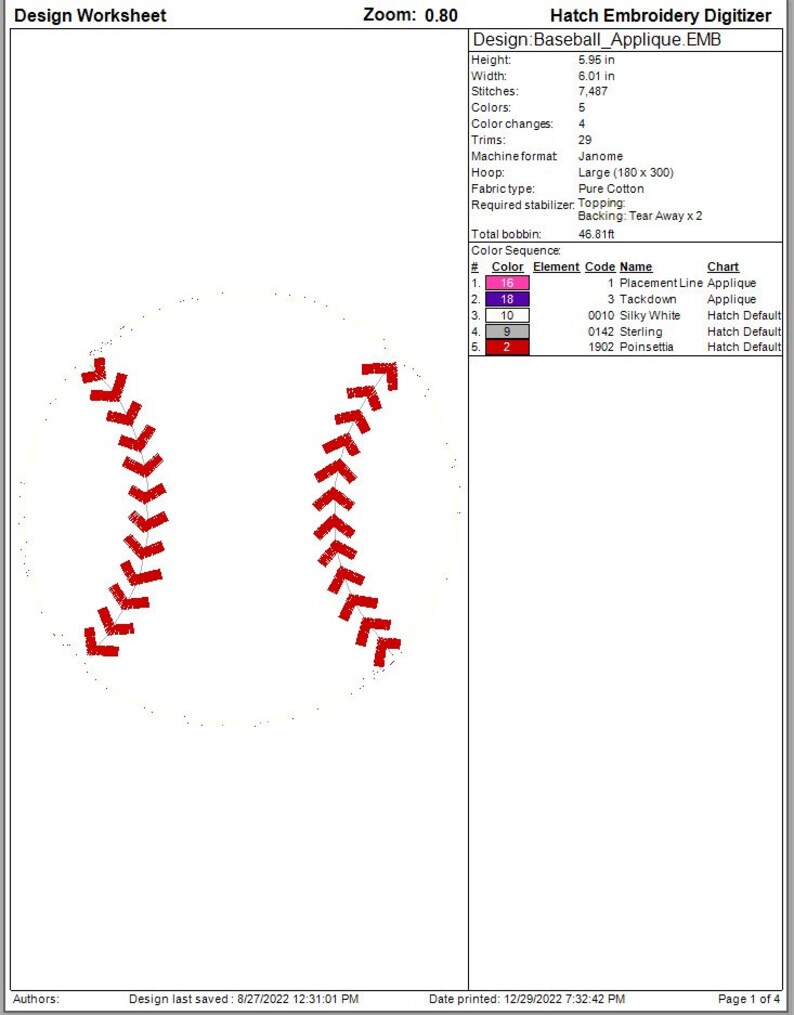 Baseball Embroidery Applique Digital Design - Etsy