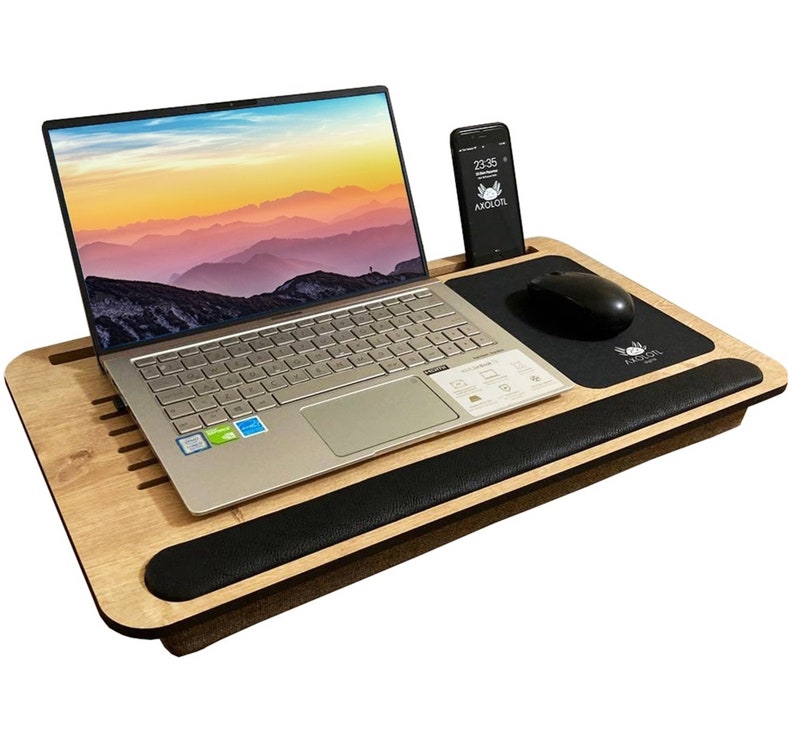 Laptop Stand With Cushion Lap Desk With Mouse Pad Laptop Etsy