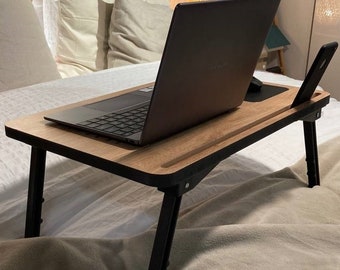 Foldable Bed Desk – Left-Handed Lap Tray with Mouse Pad