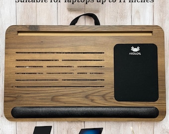 Cushioned Laptop Stand, Lap Tray Desk with Mouse Pad, Computer Desk, Portable Home Office Laptop Pillow, Bed Desk, Premium Gift,gift