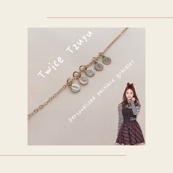 TWICE ツウィ サナ Kpop パーソナライズ ネックレス ブレスレット 