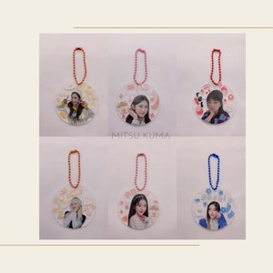 IVE Kpop Handmade Circle Keyring Keychain | Wonyoung Rei Yujin Gaeul Leeseo Liz