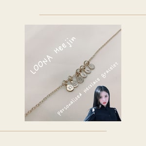 LOONA 12 Membri Kpop Collana Personalizzata Bracciale 5mm Pendente