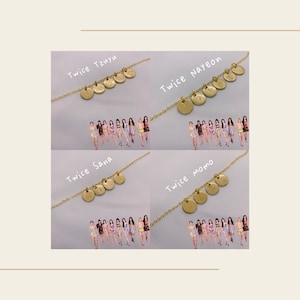 Tweemaal Kpop Gouden Ketting Armband 10mm Hanger | Tzuyu Sana Momo Nayeon Mina