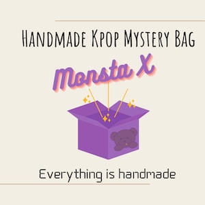 Monsta X Kpop Handmade Mystery Bag Blind Box | Choose your Bias