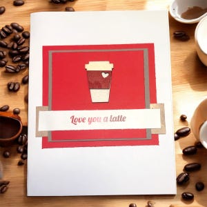 Te amo un café con leche - Tarjeta de felicitación para el día de San Valentín