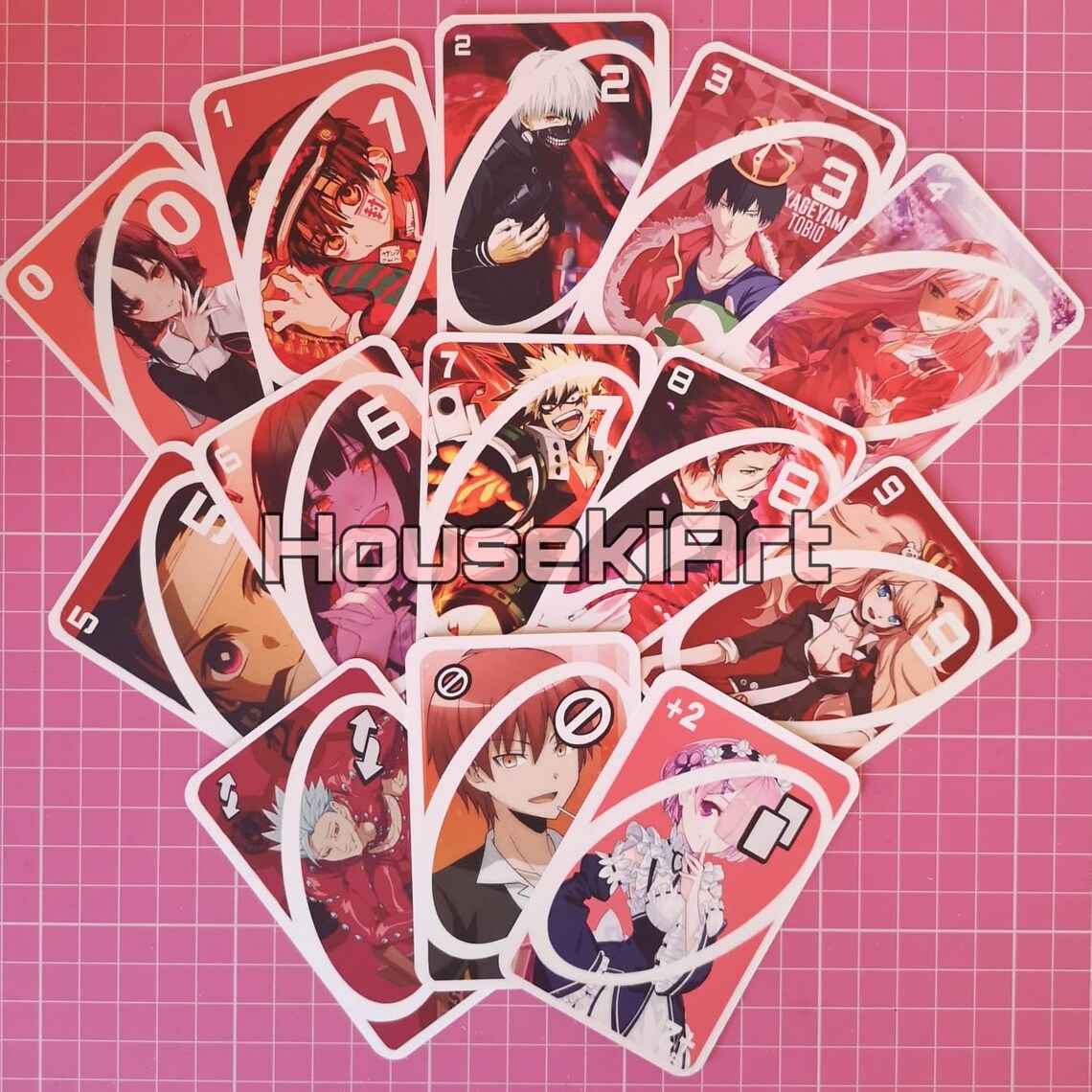 Anime Card Game / BL Anime Card Game / Playing Cards Etsy
