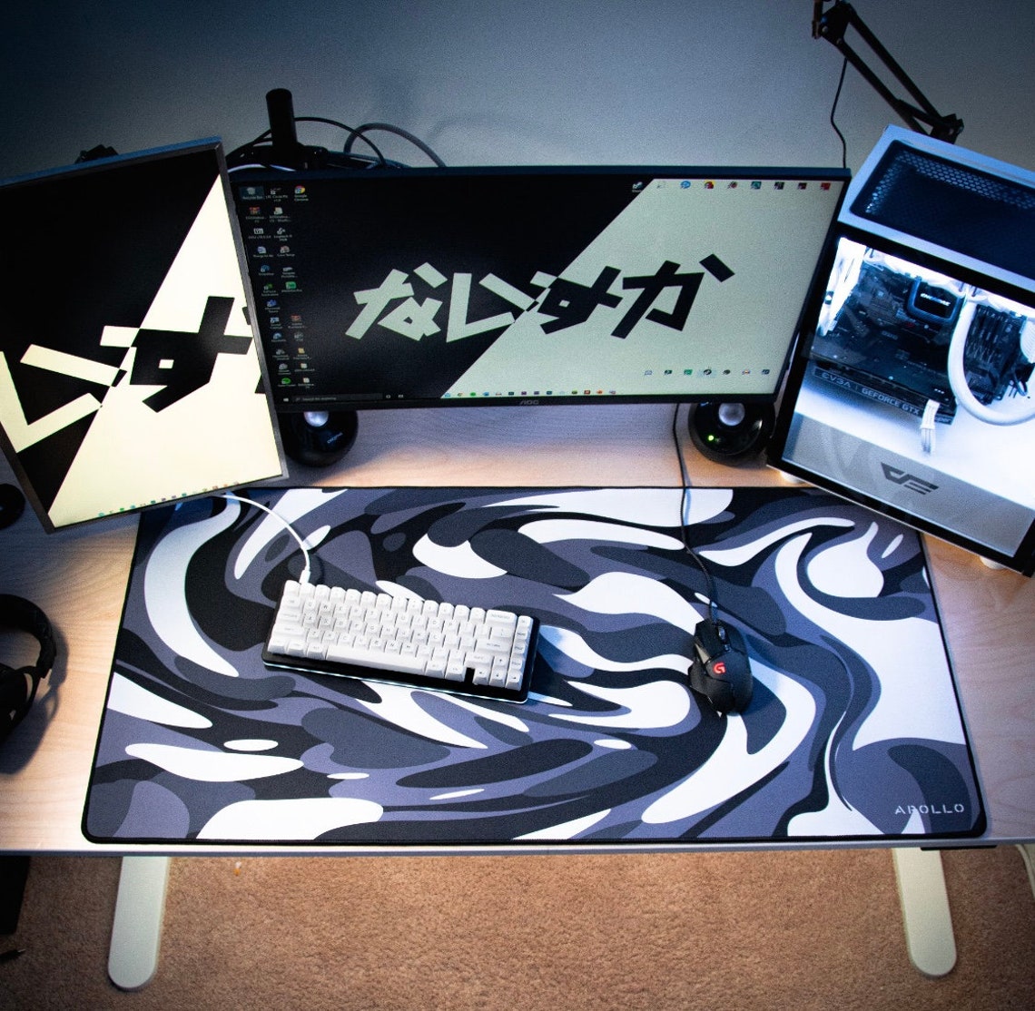Liquid Flow Large Gaming Mousepad Etsy