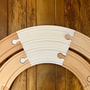 Double Short Curve Track for Wooden Train Sets - Compatible With BRIO ...