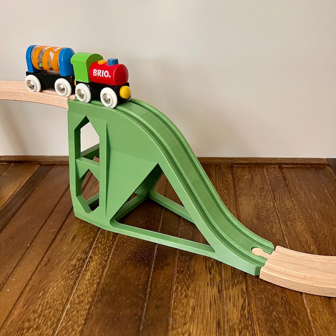 Roller Coaster Style Hill for Wooden Train Sets Compatible With