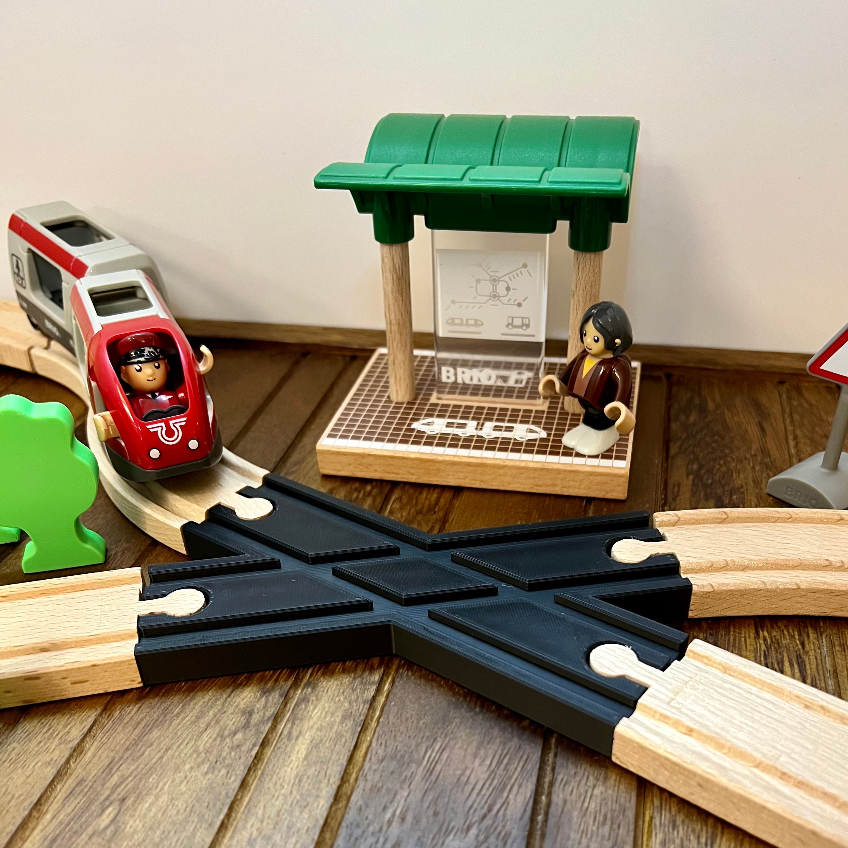 Binari Treno Legno SET BINARI INTERMEDIO In Legno Treni BRIO