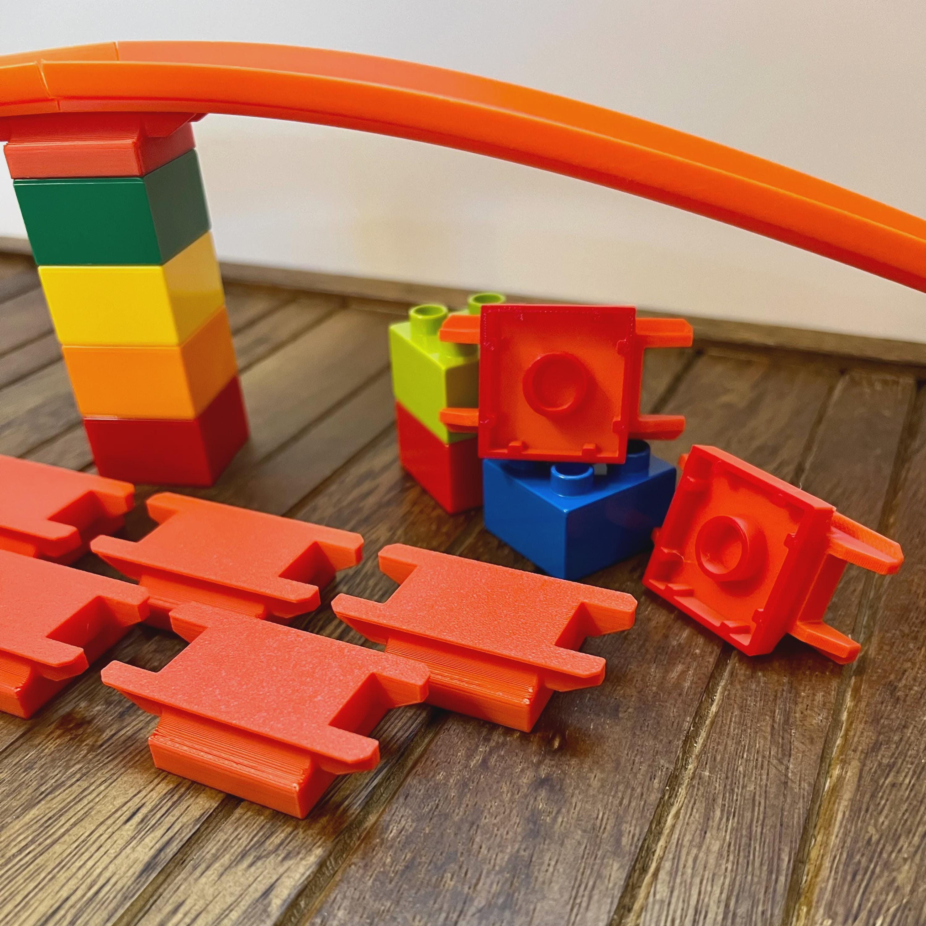 Car Track to Building Block Adapters - Compatible With Hot Wheels and ...