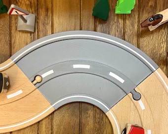 Corner Road - Compatible with BRIO Roads