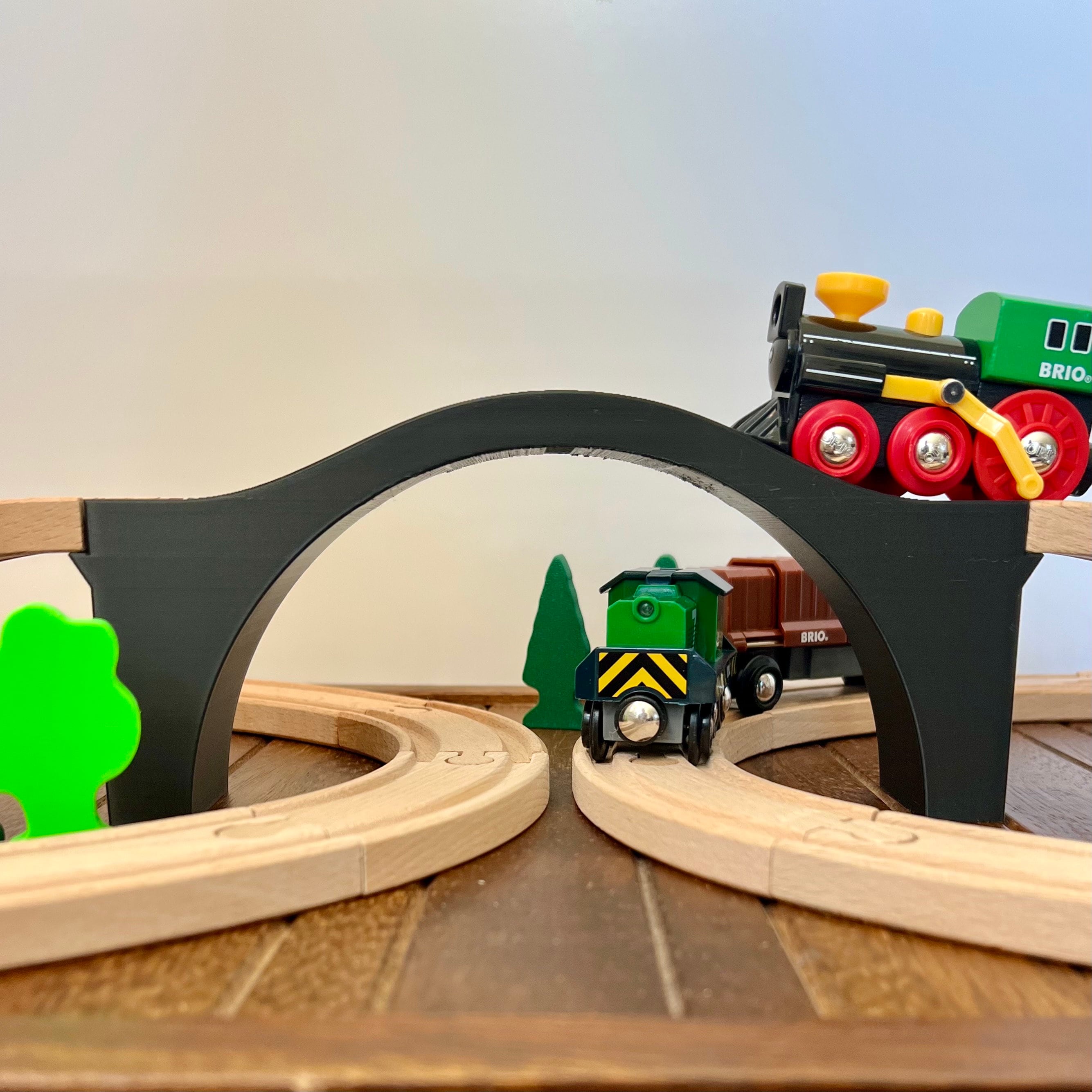 Wooden Train Tunnel Bridge Wooden Train Bridges Wooden Train Track ...