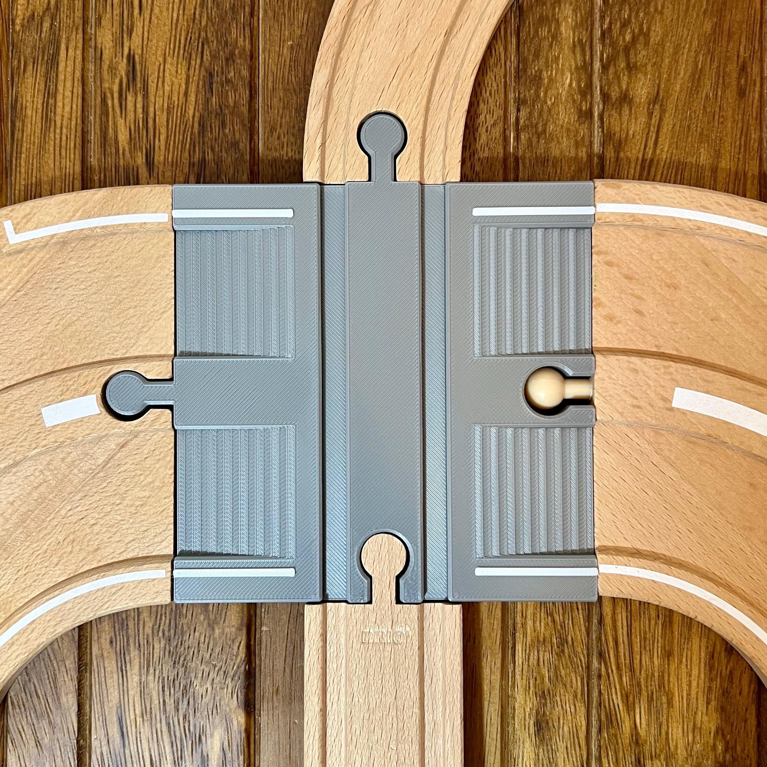 Road With Train Track Crossing - Compatible With BRIO Roads - Etsy